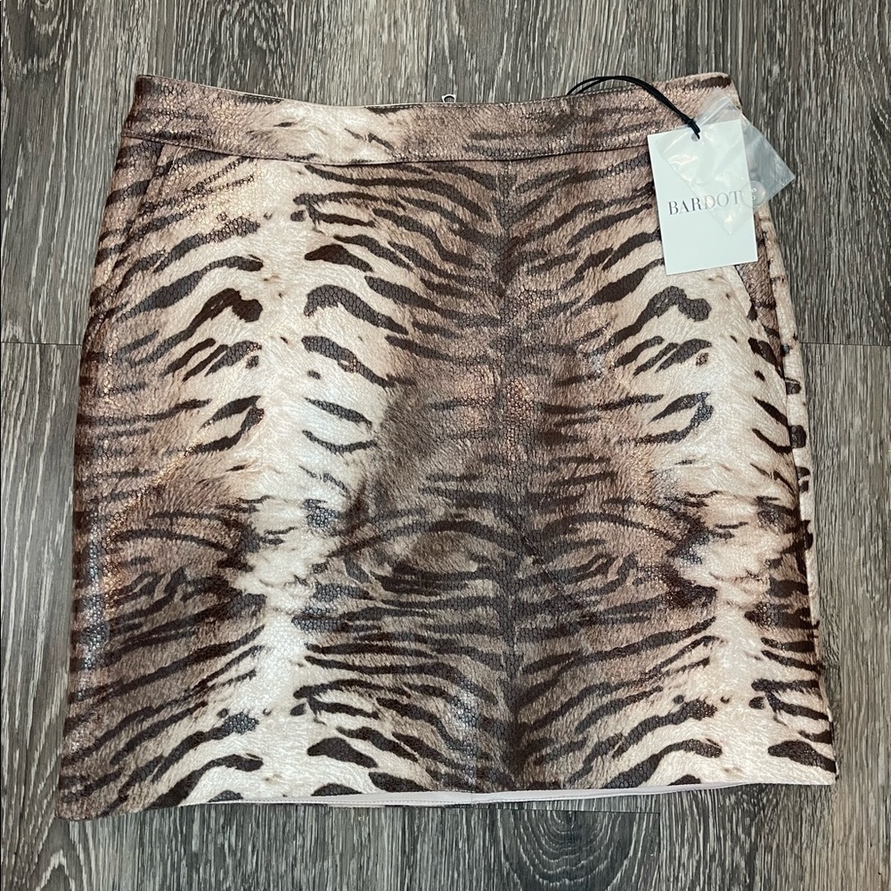 Bardot Animal Print Skirt US 6